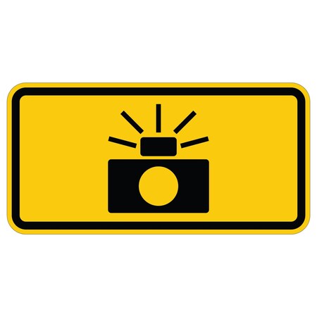 Sign Solutions Usa 12 in Height, 24 in Width, Aluminum, Horizontal Rectangle DUS08HYE2412W16-10P